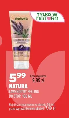 Peeling do stóp lawendowy Natura promocja w Drogerie Natura