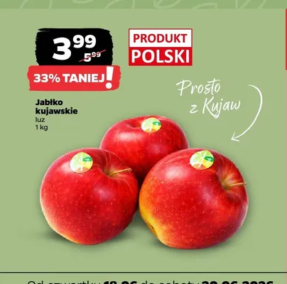 Jabłko kujawskie promocja w Netto