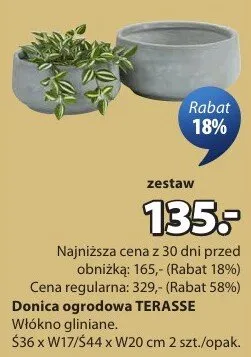 Donica ogrodowa TERASSE zestaw promocja w Jysk