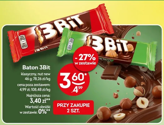 Baton 3Bit klasyczny promocja w Żabka