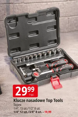 Klucze nasadowe Top Tools promocja w Leclerc