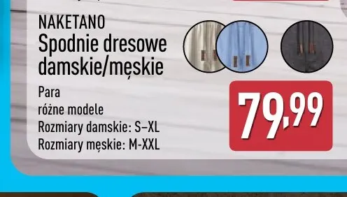 Spodnie dresowe damskie Naketano promocja w Aldi