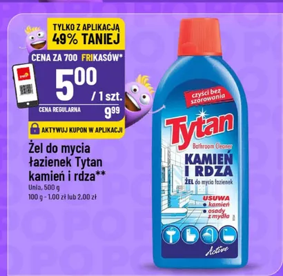 Żel do mycia łazienek kamień i rdza promocja w POLOmarket