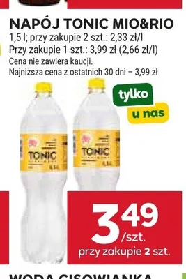 Napój Tonic Mio&Rio promocja w Stokrotka