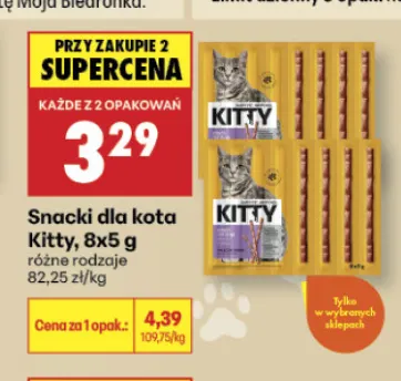 Snacki dla kota Kitty 8-pak promocja w Biedronka