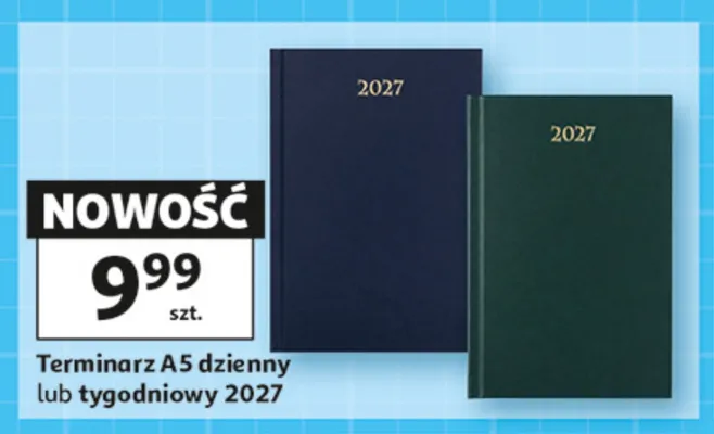 Terminarz A5 dzienny 2027 promocja w Auchan