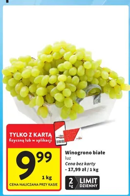 Winogrono białe luz promocja w Intermarche