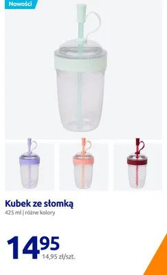 Kubek ze słomką JAX promocja w Action