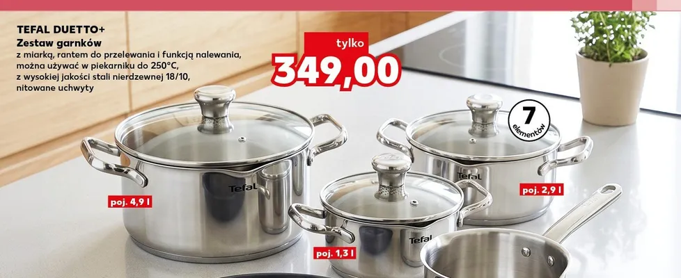 Zestaw garnków Tefal Duetto+ promocja w Kaufland