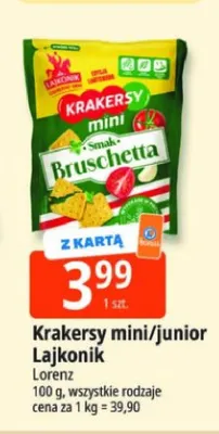 Krakersy mini Lajkonik promocja w Leclerc