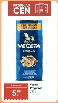 Przyprawa oryginalna Vegeta promocja w Dino
