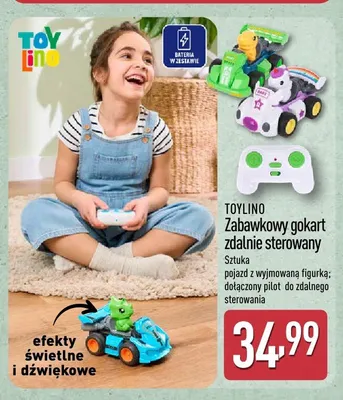 Zabawkowy gokart zdalnie sterowany Toylino promocja w Aldi