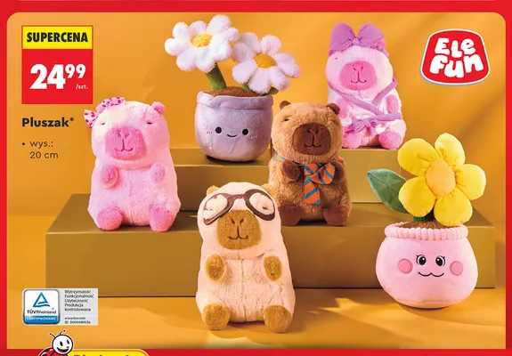 Pluszak 20 cm EleFun promocja w Biedronka