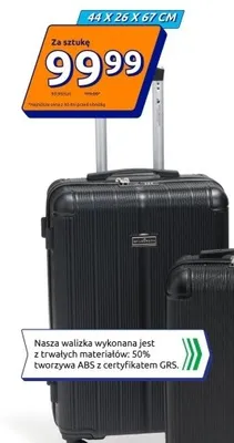 Walizka Budapeszt 44x26x67 cm promocja w Action