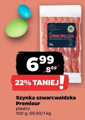 Szynka szwarcwaldzka plastry promocja w Netto
