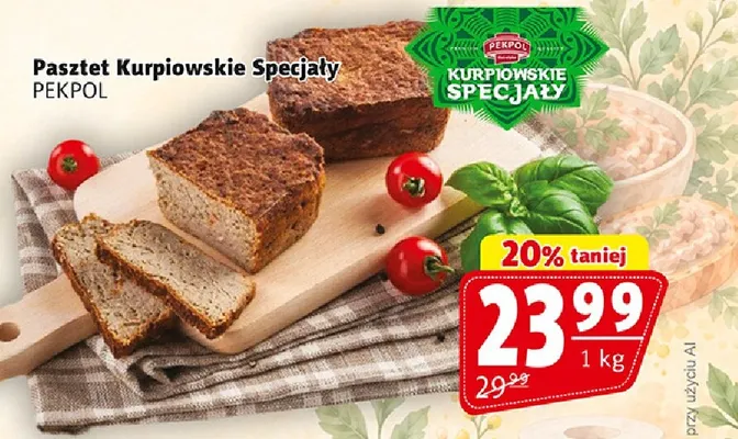 Pasztet Kurpiowskie Specjały Pekpol promocja w Prim Market