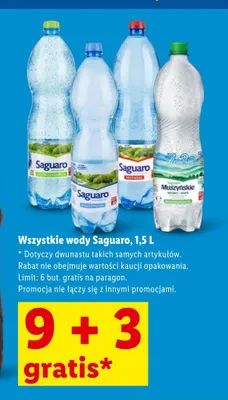 Woda Saguaro niegazowana promocja w Lidl