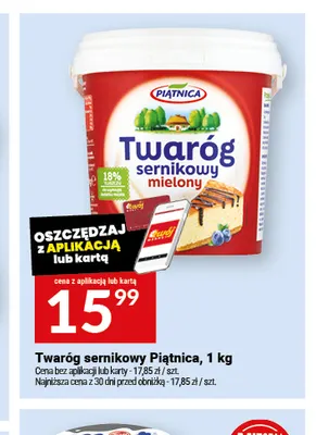 Twaróg sernikowy Piątnica promocja w Twój Market