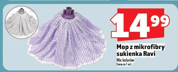 Mop z mikrofibry sukienka mix kolorów promocja w TOPAZ