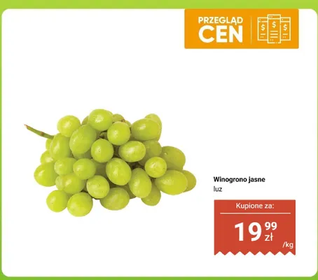 Winogrono jasne luz promocja w Biedronka