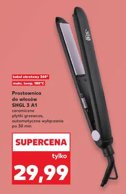 Prostownica do włosów SHGL 3 A1  promocja w Kaufland
