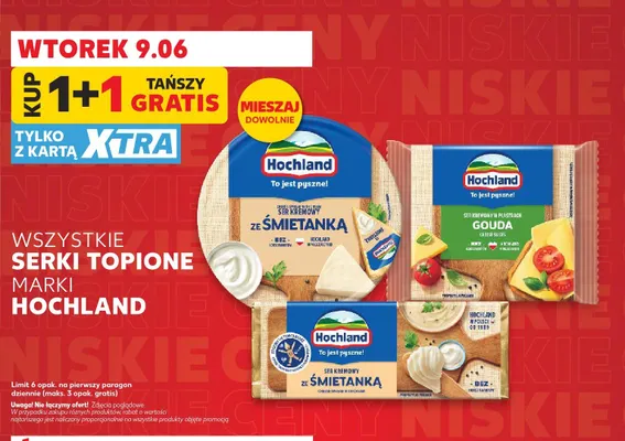 Ser kremowy ze śmietanką Hochland promocja w Kaufland