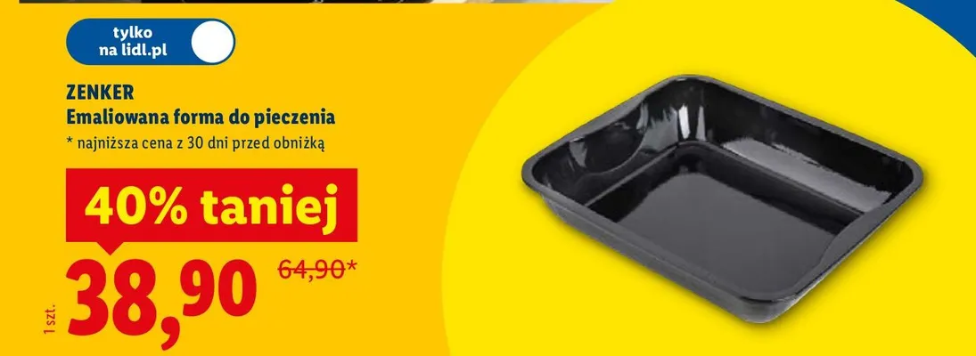 Emaliowana forma do pieczenia promocja w Lidl