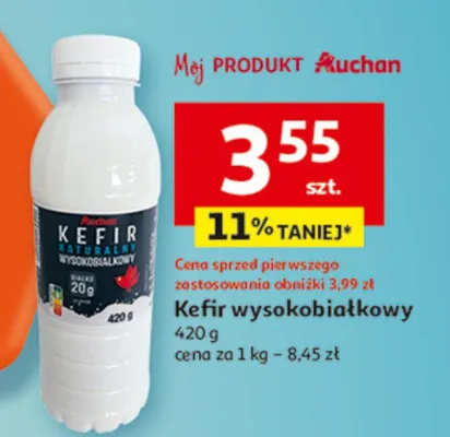 Kefir wysokobiałkowy promocja w Auchan