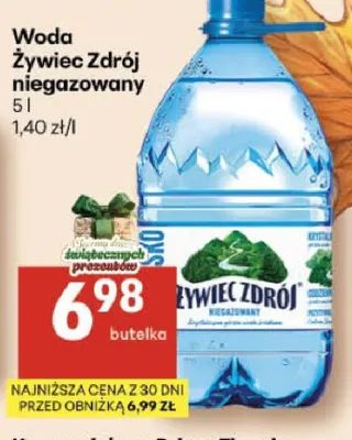 Woda niegazowana niegazowany Żywiec Zdrój promocja w Delikatesy Centrum