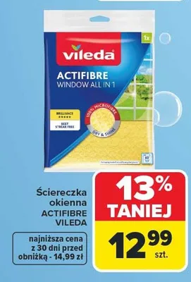 Ściereczka okienna Actifibre Window All In 1 promocja w Carrefour Market