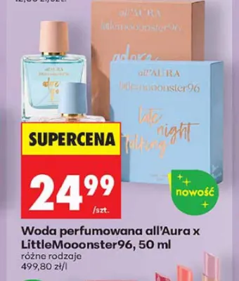 Woda perfumowana all'Aura x LittleMooonster96 promocja w Biedronka