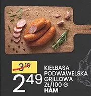 Kiełbasa podwawelska grillowa Ham promocja w Wafelek