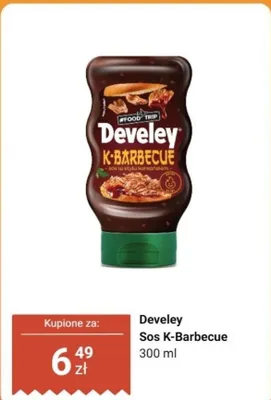 Sos K-Barbecue Develey promocja w Dino