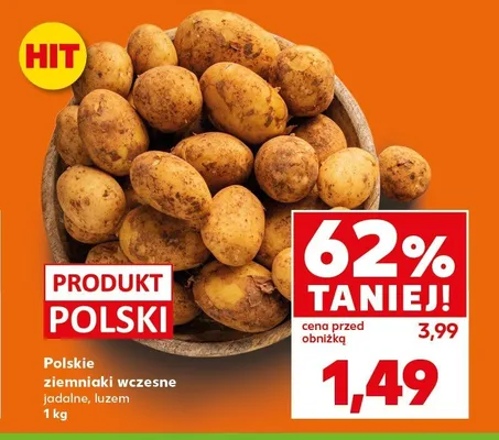 Ziemniaki wczesne jadalne polskie promocja w Kaufland