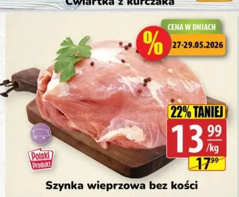 Szynka wieprzowa bez kości promocja w API Market