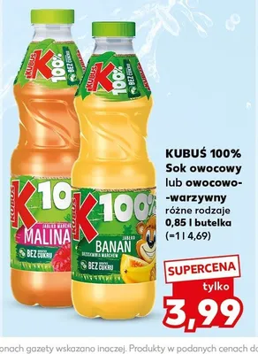 Sok Kubuś 100% promocja w Kaufland