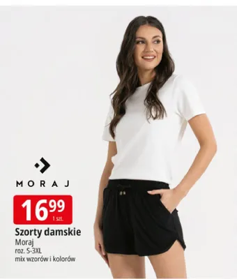 Szorty damskie Moraj roz. S-3XL mix wzorów i kolorów promocja w Leclerc