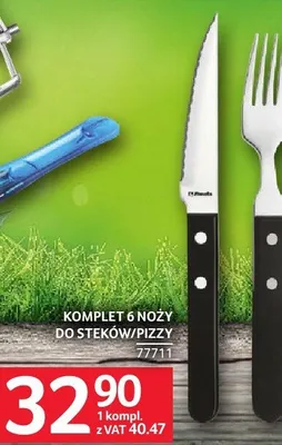 Komplet 6 noży do steków/pizzy promocja w Selgros