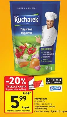Przyprawa do potraw Kucharek promocja w Intermarche