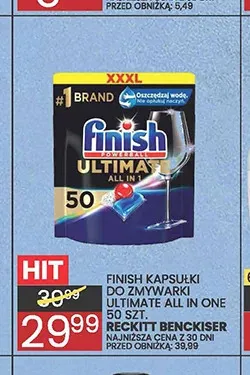 Kapsułki do zmywarki Finish Ultimate All in One promocja w Wafelek
