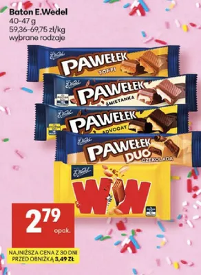 Baton E.Wedel Pawełek promocja w Delikatesy Centrum