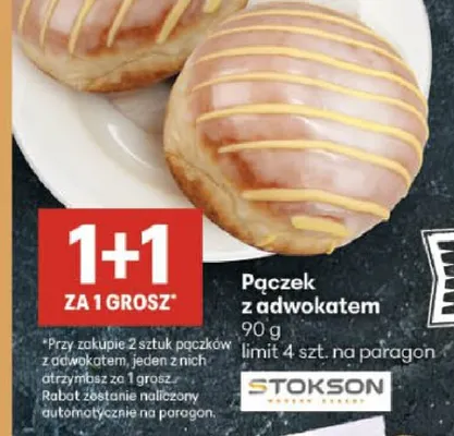 Pączek z adwokatem Stokson promocja w Delikatesy Centrum