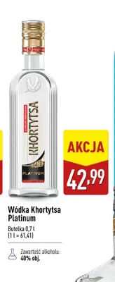 Wódka Khortytsa Platinum promocja w Aldi