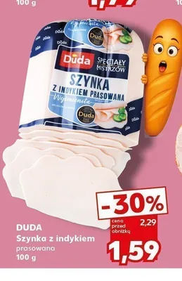 Szynka z indykiem prasowana Duda promocja w Kaufland