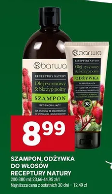 Szampon, odżywka do włosów Receptury Natury promocja w Stokrotka