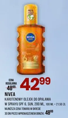 Karotenoowy olejek do opalania w sprayu SPF 6, Sun promocja w Drogerie Natura