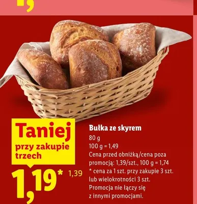 Bułka ze skyrem promocja w Lidl