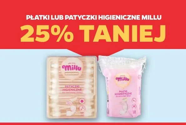 Płatki lub patyczki higieniczne promocja w Netto