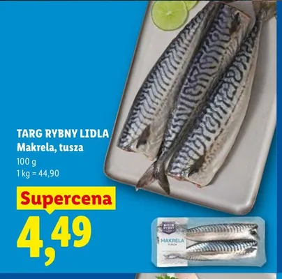 Makrela tusza Targ Rybny Lidla promocja w Lidl