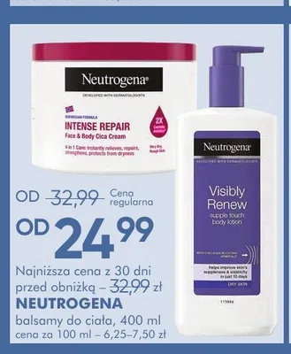 Balsam do ciała NEUTROGENA Visibly Renew promocja w Super-Pharm